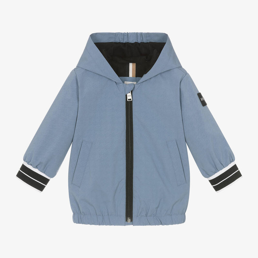 Boss Boys Blue Windbreaker Jacket