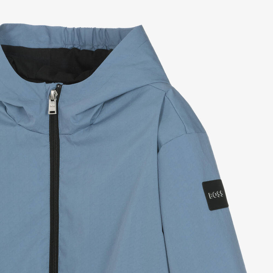 Boss Boys Blue Windbreaker Jacket