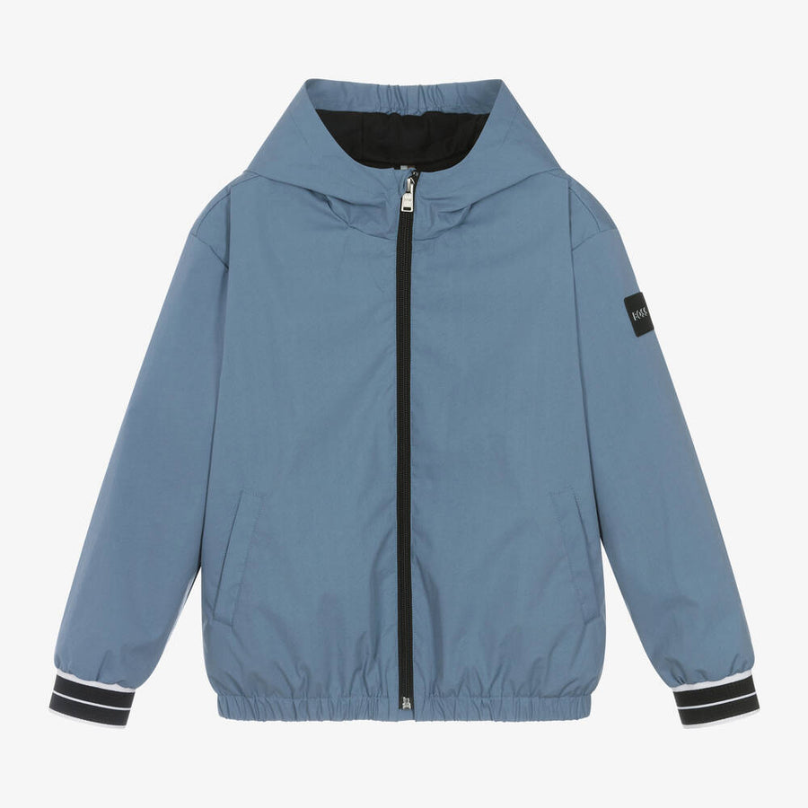 Boss Boys Blue Windbreaker Jacket