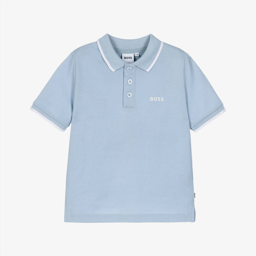 Boss Short Sleeve Polo in Cotton Pique