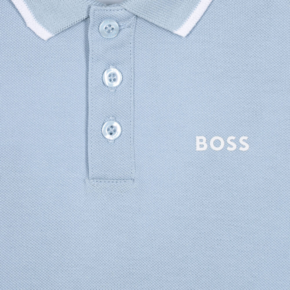 Boss Short Sleeve Polo in Cotton Pique