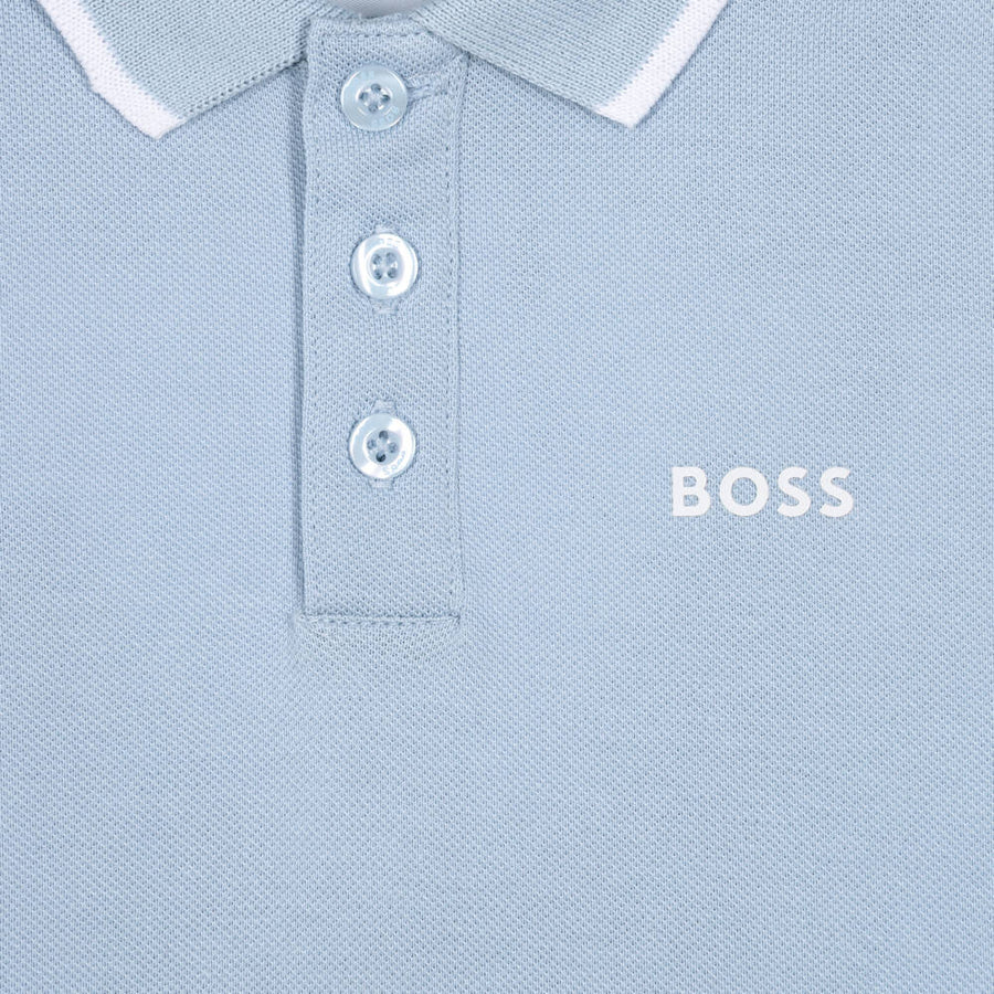 Boss Short Sleeve Polo in Cotton Pique