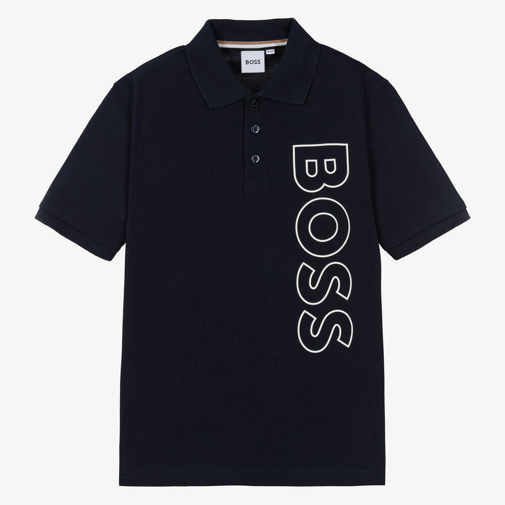Boss Short Sleeve Polo Navy