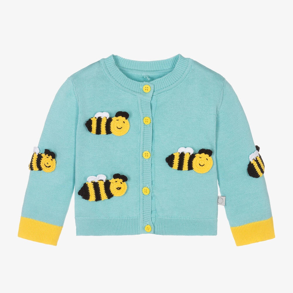Stella McCartney Baby Girl Cardigan with Crochet Bees