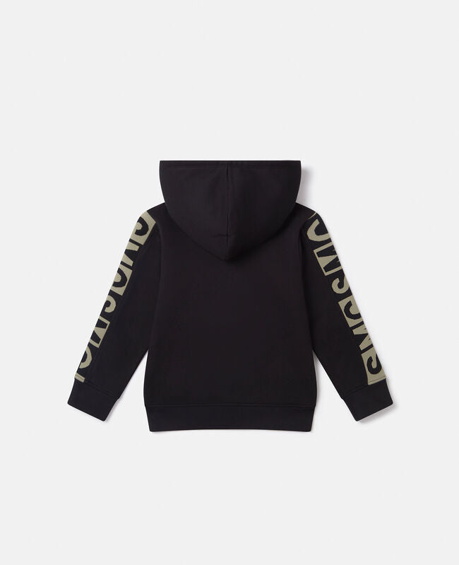Stella McCartney Boys Black Cotton SMC Logo Tracksuit