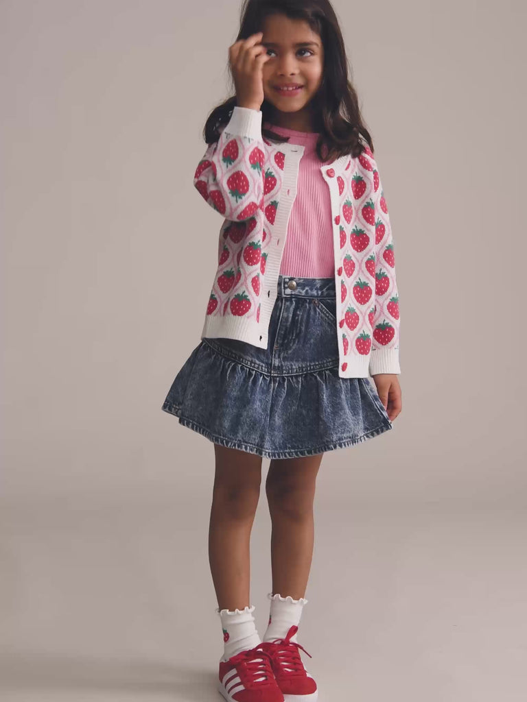 Huxbaby STRAWBERRY FIELDS CARDI