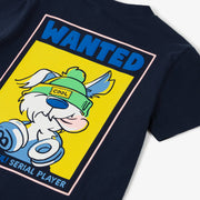 Billieblush Boys Navy Blue Dog Illustration Cotton T-Shirt