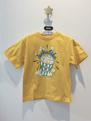 Moschino Kids Yellow SS T-shirt with Popcorn Print