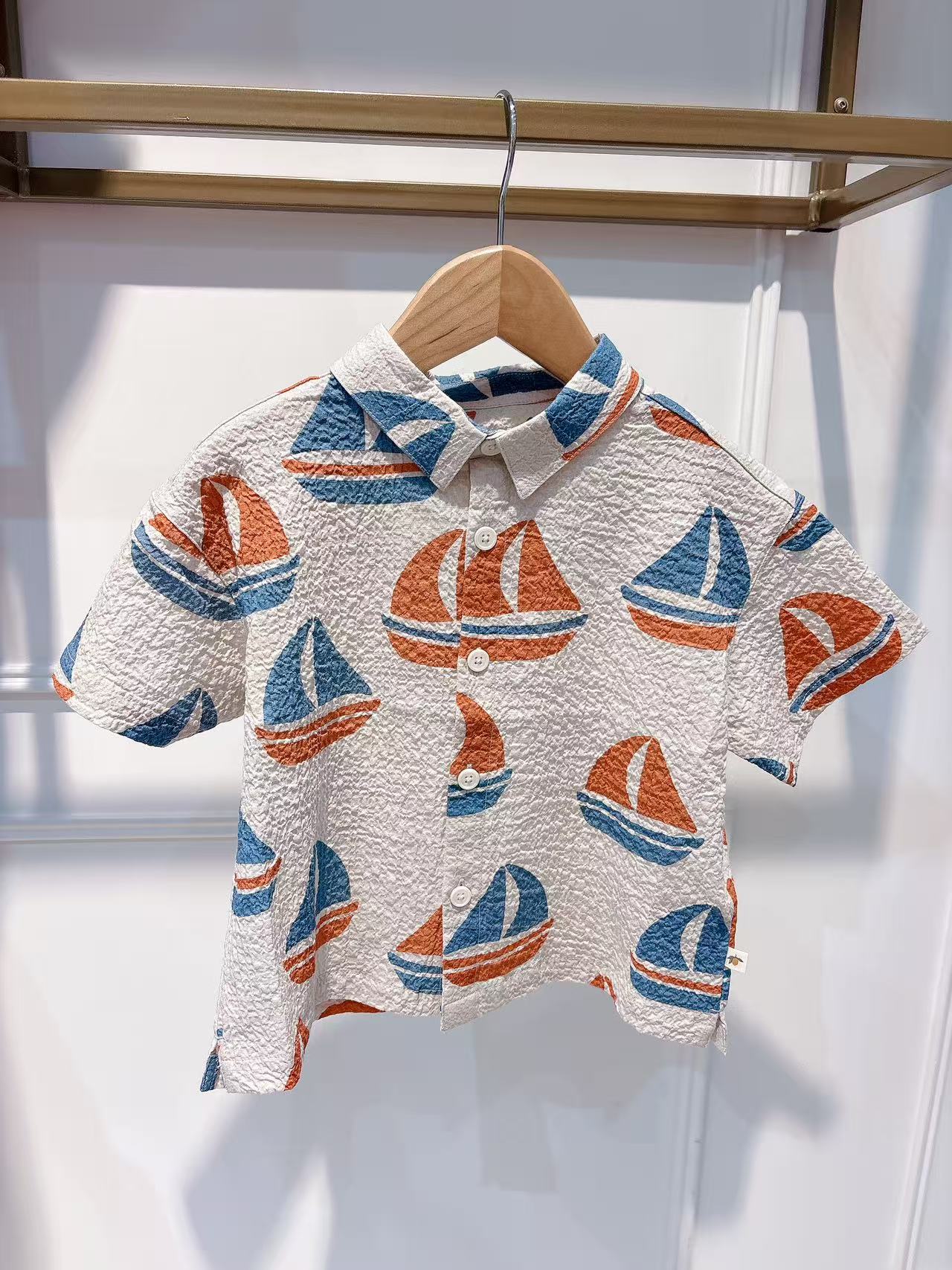 Konges Slojd ELLIOT SHORT SLEEVE SHIRT Ahoy