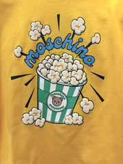 Moschino Kids Yellow SS T-shirt with Popcorn Print
