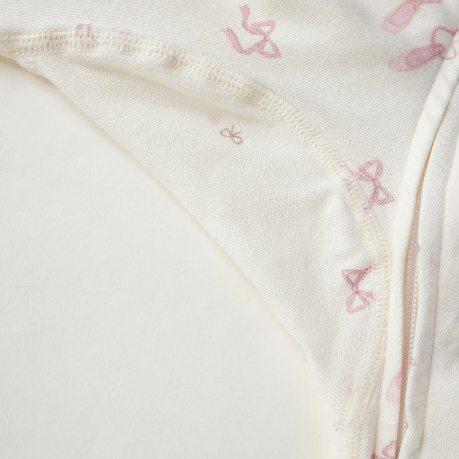 Norsu Organic Baby Organic Bamboo Zip-up Bodysuit-Ballerina