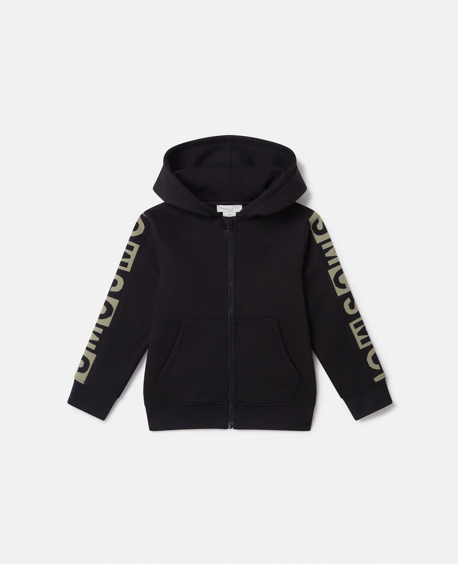 Stella McCartney Boys Black Cotton SMC Logo Tracksuit
