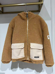 Moschino Hooded Fuzz Bear Jacket
