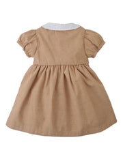 Gingersnaps Baby Marjorie Hand-Smocked Dress with Cherry Bullion Hand Embroidery