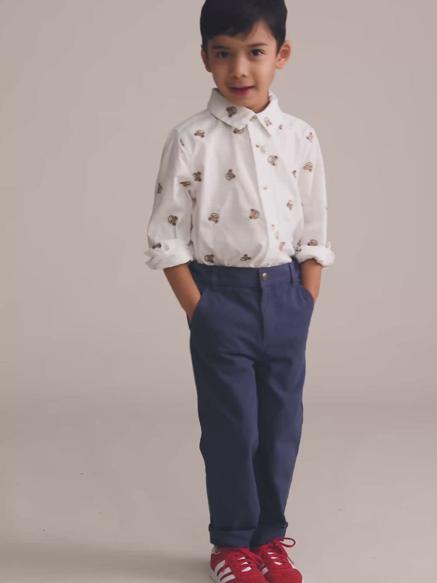Huxbaby ALL OVER HUX EMB L/SLV SHIRT