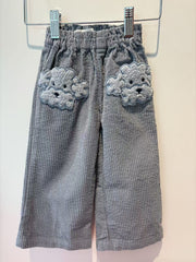 Gingersnaps Baby Grorgina Wide Leg Corduroy Pant Poodle Pocket