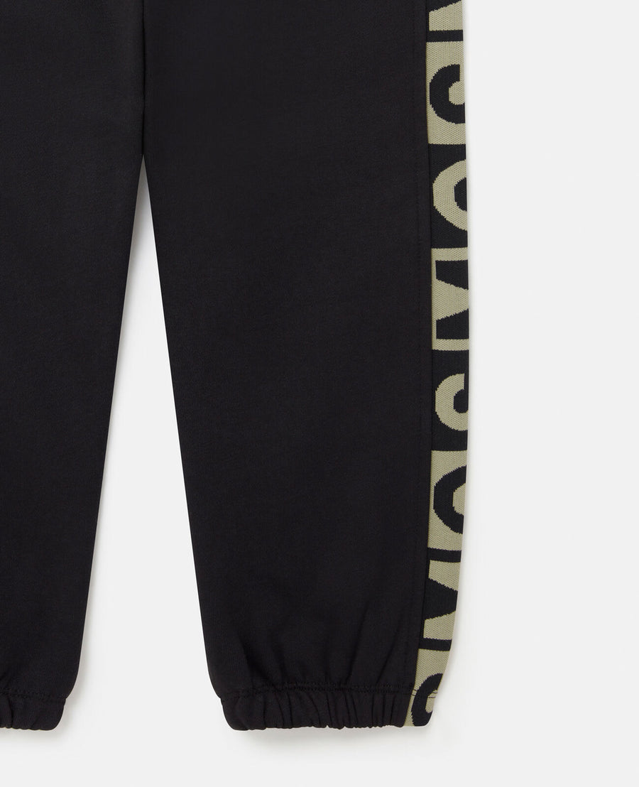 Stella McCartney Boys Black Cotton SMC Logo Tracksuit