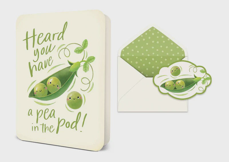 Studio Oh! A Pea in the Pod Deluxe Greeting Card