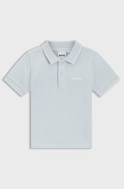 Boss Baby Boys Pale Green Cotton Piqué Polo Shirt