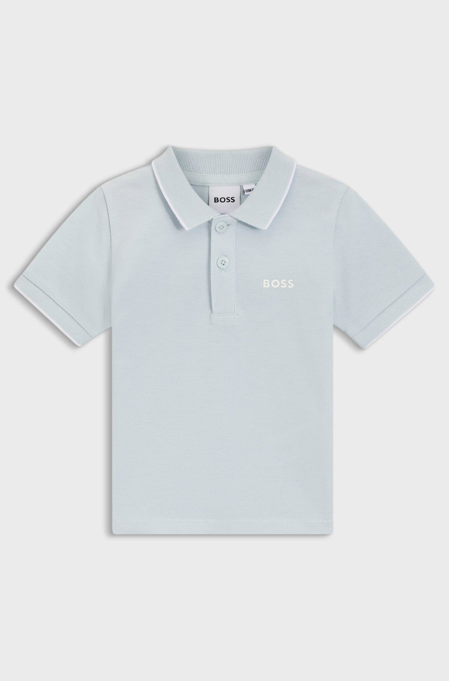 Boss Baby Boys Pale Green Cotton Piqué Polo Shirt