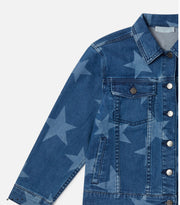 Stella McCartney Printed Denim Bleached Stars Jacket