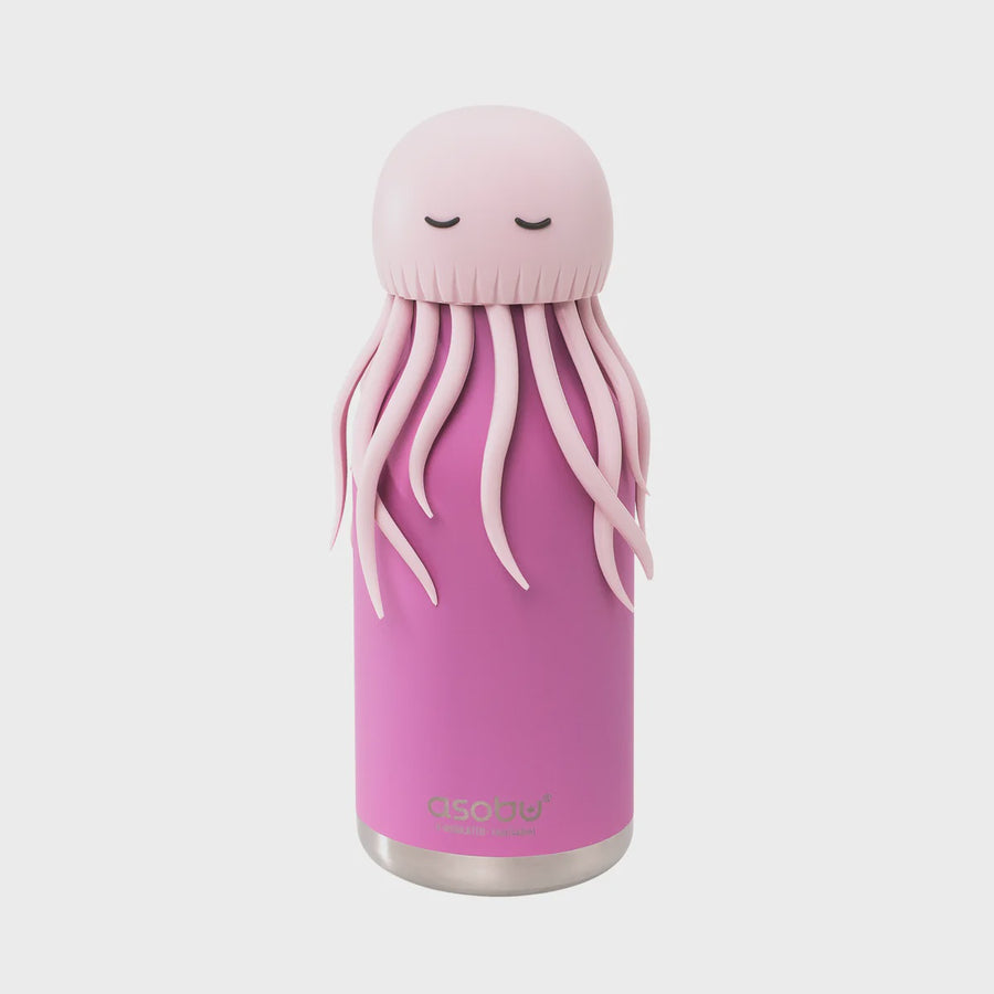 Asobu Bestie Jelly Fish Solid Pink Water Bottle 16 oz