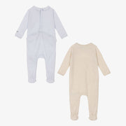 Kenzo Baby 2 Pack Footie with Logo and Tiger Giftbox Set
