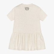 Kenzo Baby Girls Ivory Cotton Varsity Tiger Dress
