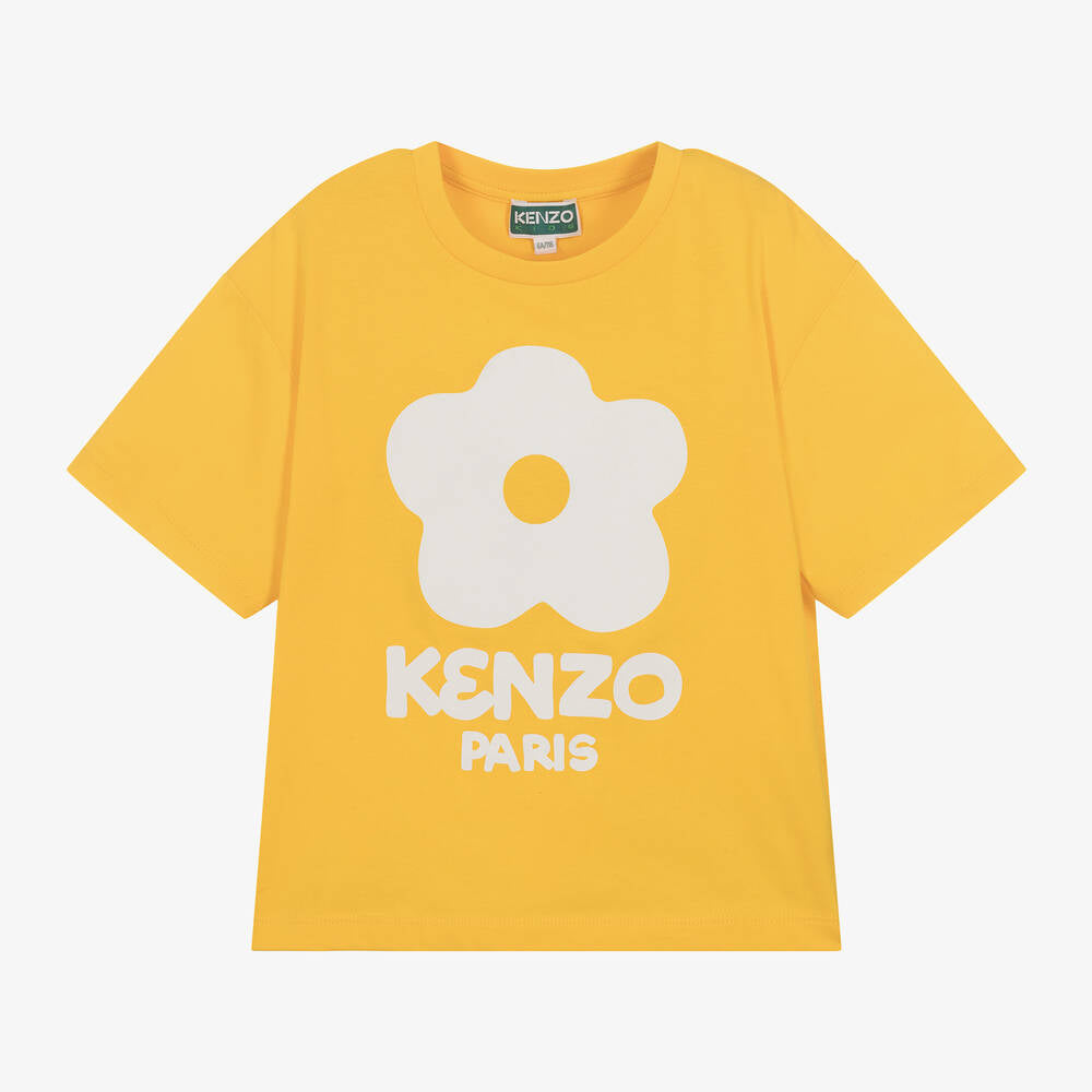 Kenzo Yellow Donut Flower SS Tee