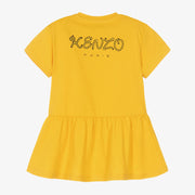 Kenzo Baby Girls Logo Tiger Yellow Dress
