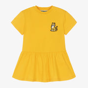 Kenzo Baby Girls Logo Tiger Yellow Dress