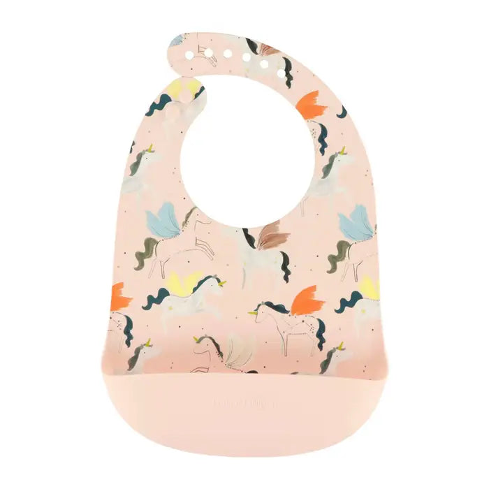 Loulou Lollipop Silicone Bib Unicorn Ballet