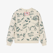 The Marc Jacobs Beige Sweatshirt with Mickey Skiing Print