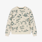 The Marc Jacobs Beige Sweatshirt with Mickey Skiing Print