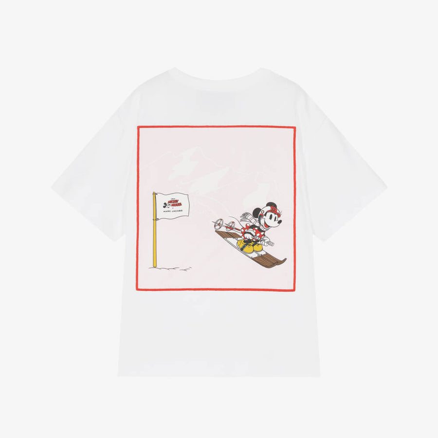 The Marc Jacobs White graphic-print patch-detail T-shirt