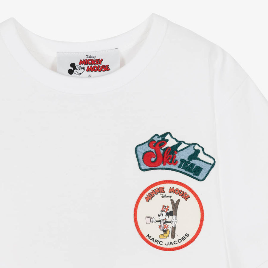 The Marc Jacobs White graphic-print patch-detail T-shirt