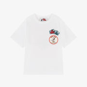 The Marc Jacobs White graphic-print patch-detail T-shirt