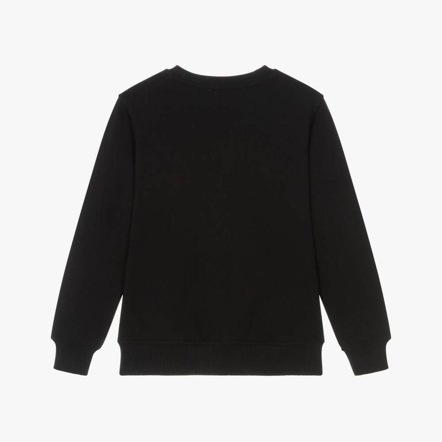 Moschino Kids Black Sweatshirt with Fun Logo