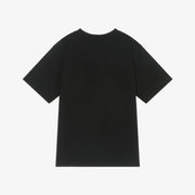 Moschino Black Cotton Teddy Bear Maxi T-Shirt with Graffiti Logo