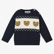 Moschino Baby Sweater With Bear Print
