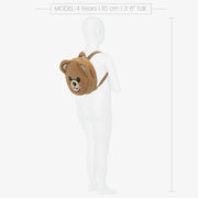 Moschino Brown Fleece Teddy Bear Backpack (22cm)
