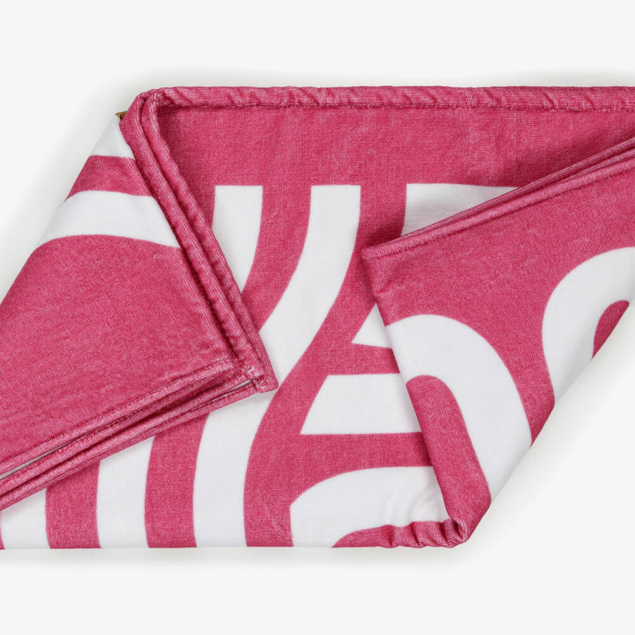 Moschino Pink  Cotton Beach Towel