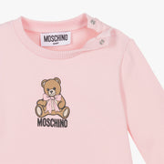 Moschino Baby Pink Jersey Dress with Moschino Teddy Bear