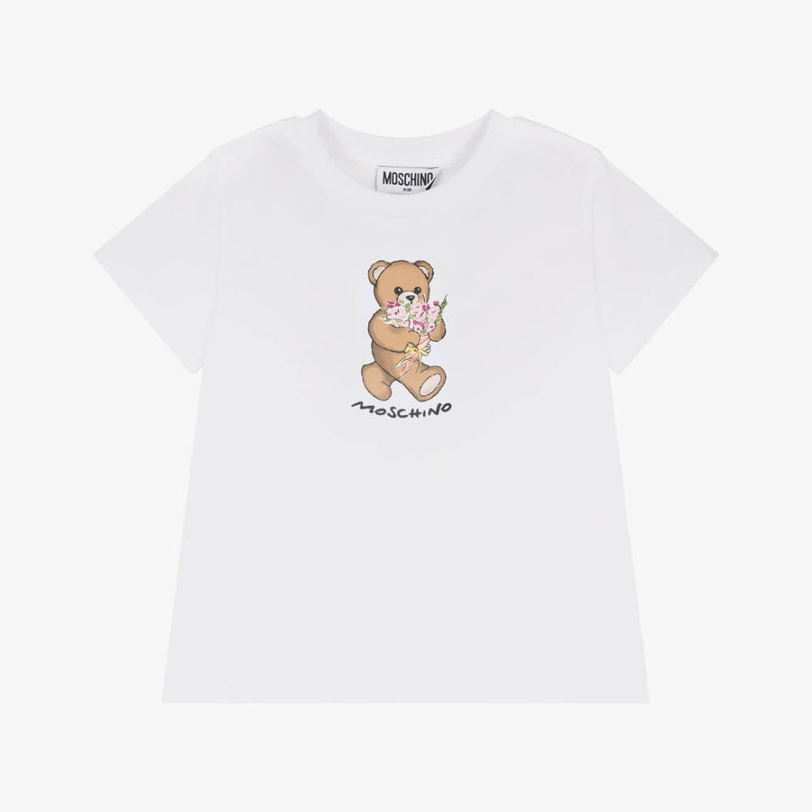 Moschino Girls Flower Bear Tshirt
