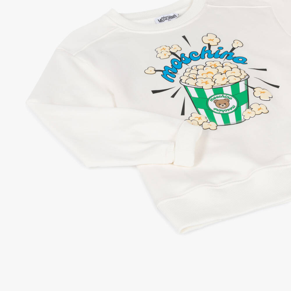 Moschino Kids Sweatshirt with Popcorn Print
