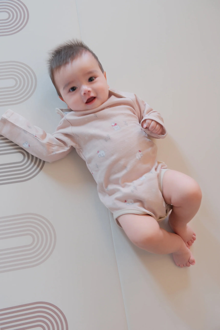 Norsu  Baby Organic Long-sleeve Onesie-Polar Bear