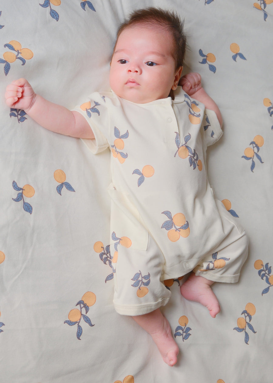 Norsu Organic Baby Organic Bamboo Romper Clementine