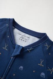 Norsu Baby Organic Cotton Zip-up Sleeper-Hockey