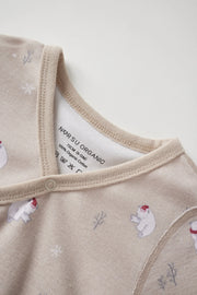 Norsu Baby Organic Kimono Long-sleeve Onesie-Polar Bear