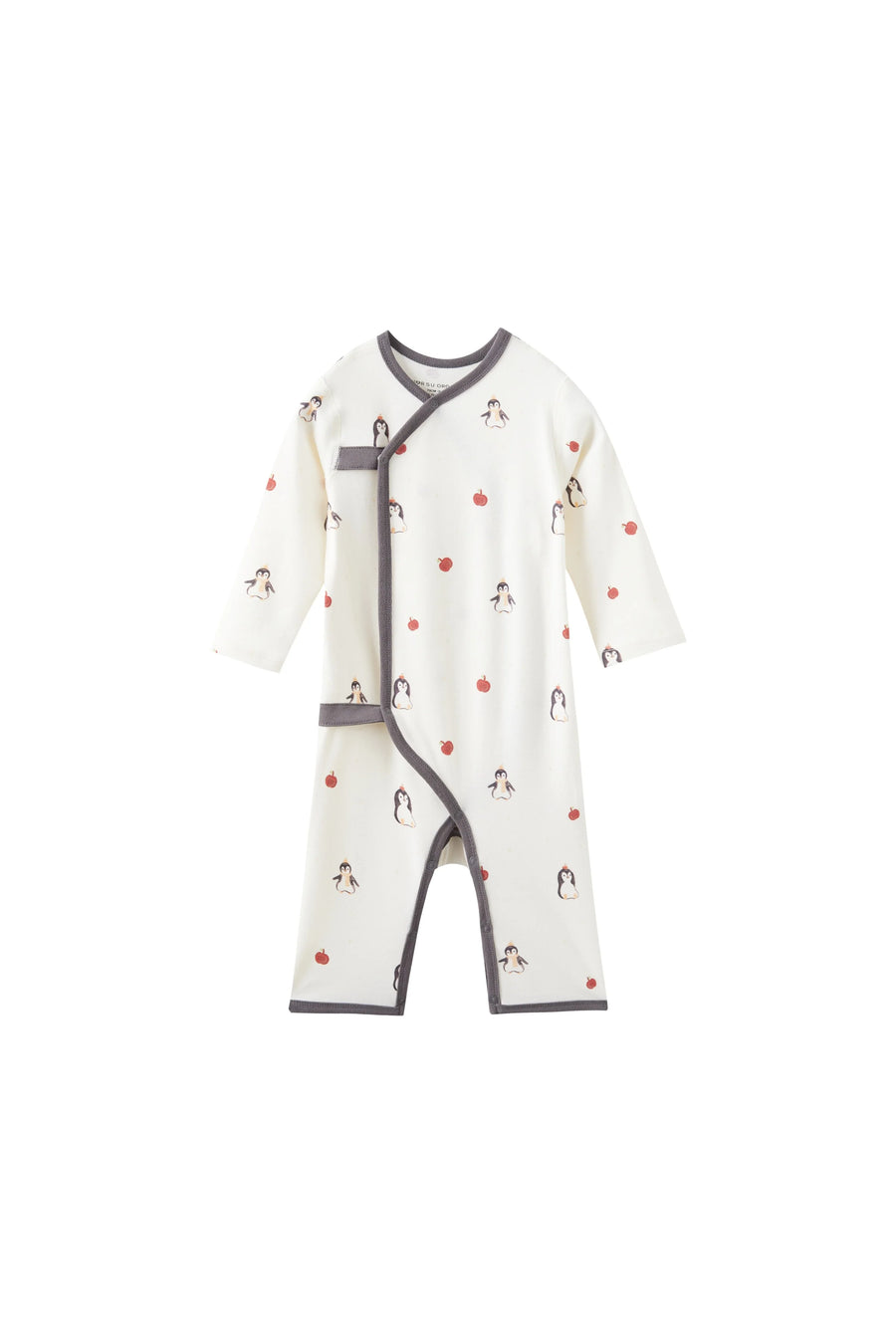 Norsu Baby Baby Organic Kimono Sleeper-Baby penguin
